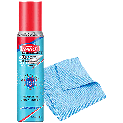 Buy LUXOR NANO Gadget Disinfectant Spray With Microfiber Cloth