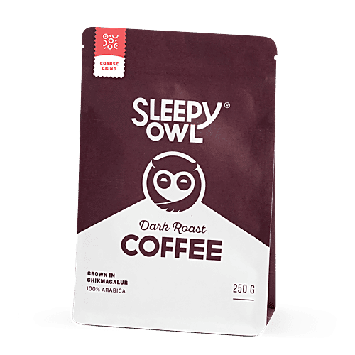 Sleepy Owl Coffee Dark Roast - Coarse Grind, 250 g