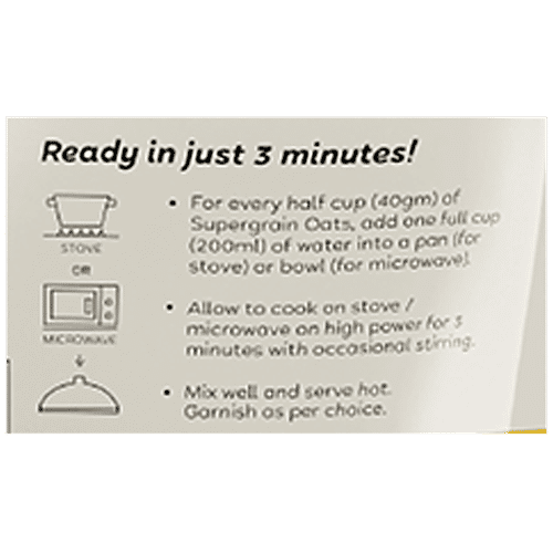 Kapiva Supergrain Oats - Homestyle Masala With 3 Ayurvedic Herbs & 4 Whole Grains, 160 g