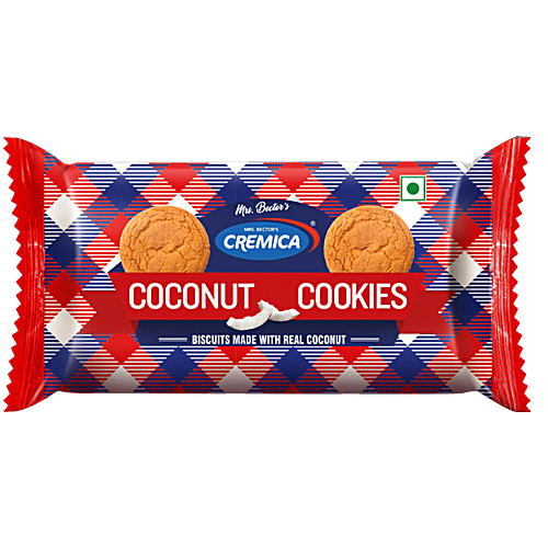 Cremica Coconut Cookies, 85.71 g  Biscuits Made with Real Coconut