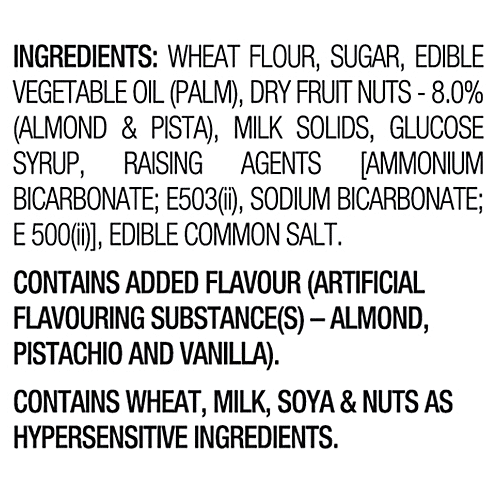 Cremica Pista Almond Cookies, 100 g (33% Extra Free) 