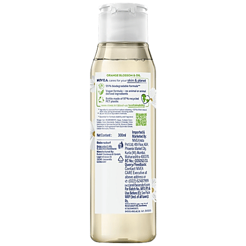 Buy Nivea Naturally Good Shower Gel With Orange Blossom & Oil, No