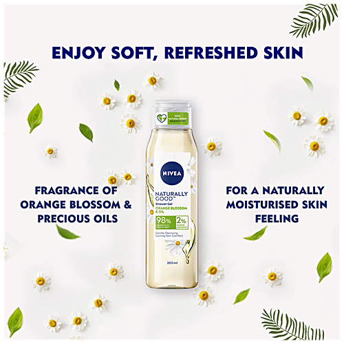 Buy Nivea Naturally Good Shower Gel With Orange Blossom & Oil, No