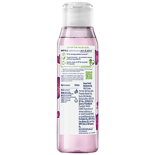 Nivea Naturally Good Shower Gel - With Lily Of The Valley & Oil, No Parabens & SLES, 300 ml