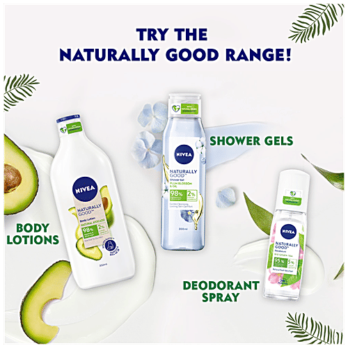 Nivea Naturally Good Shower Gel - With Lily Of The Valley & Oil, No Parabens & SLES, 300 ml