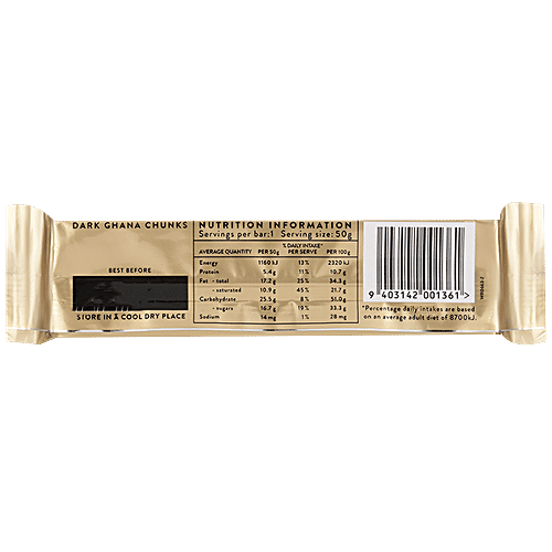 WHITTAKERS Dark Ghana - 72% Cocoa, Dark Chocolate Bar, 50 g  