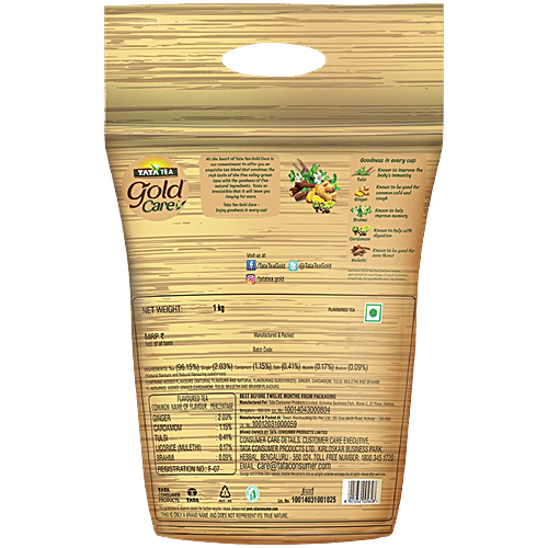Tata Tea Gold Care Care Goodness Of 5 Natural Ingredients, 1 kg  