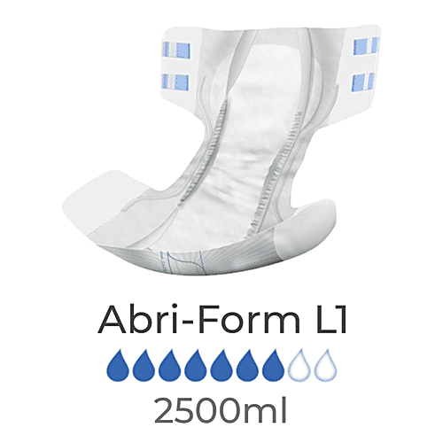 Abena Abri-Form Adult Diapers - Size L1, Premium Absorbent & Odour Control, 26 pcs