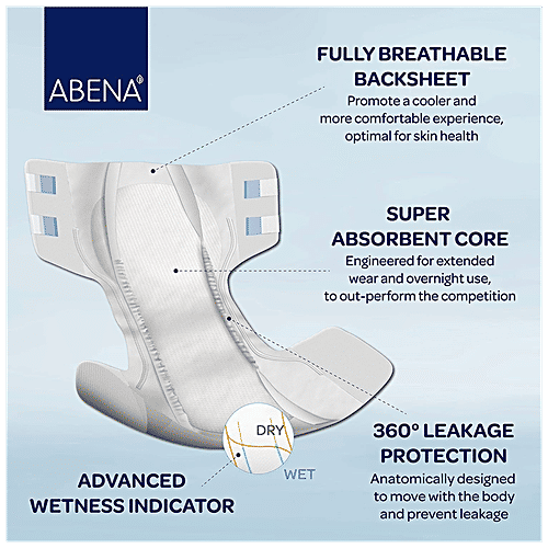 Abena Abri-Form Adult Diapers - Size L1, Premium Absorbent & Odour Control, 26 pcs