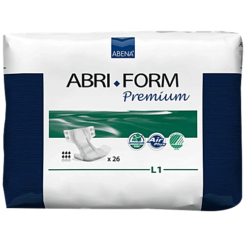 Abena Abri-Form Adult Diapers - Size L1, Premium Absorbent & Odour Control, 26 pcs