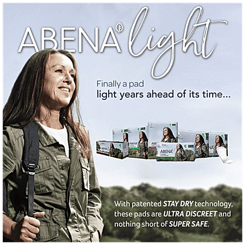Abena Light Bladder Protection Pads - Extra, 3, Absorbs Quickly, Minimal Leakage, 10 pcs