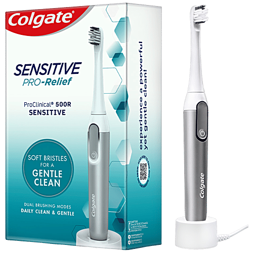 Colgate ProClinical 500R Electric Toothbrush - Sensitive, Dual Brushing Modes, 1 pc