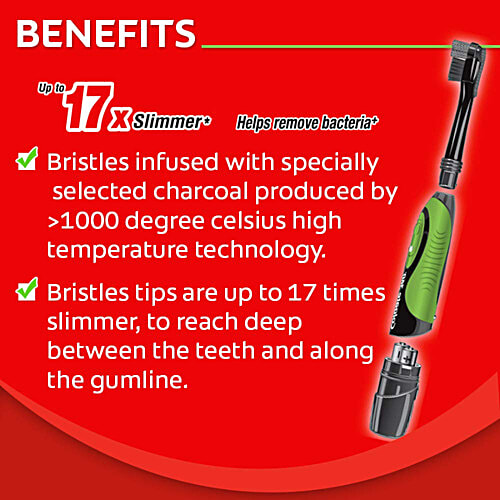 Colgate Colgate 360 Charcoal Electric Toothbrush - Replacement Brush Head, 2 pcs