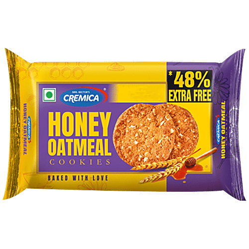 Buy Cremica Honey Oatmeal Cookies High In Protein & Dietary Fibre