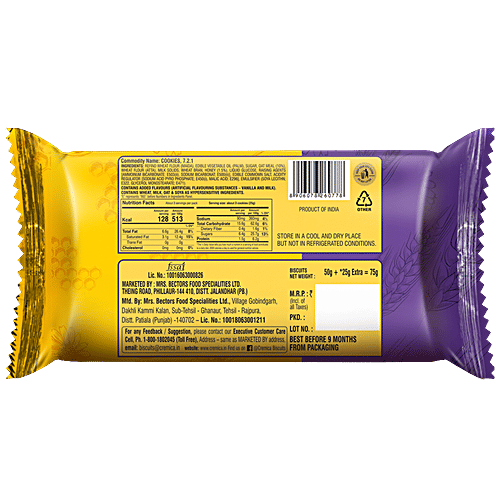 Buy Cremica Honey Oatmeal Cookies High In Protein & Dietary Fibre