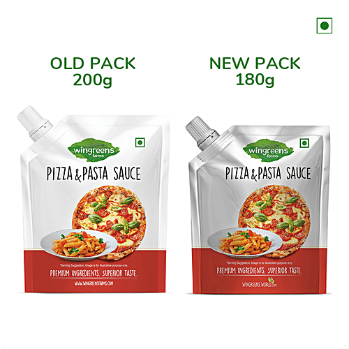 Wingreens Farms Pizza & Pasta Sauce, 180 g  