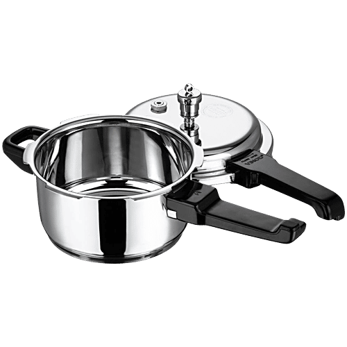 Vinod Stainless Steel Outer Lid Pressure Cooker - Induction Base, 2 L  