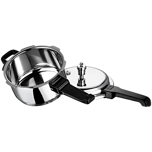Vinod Stainless Steel Outer Lid Pressure Cooker - Induction Base, 2 L  