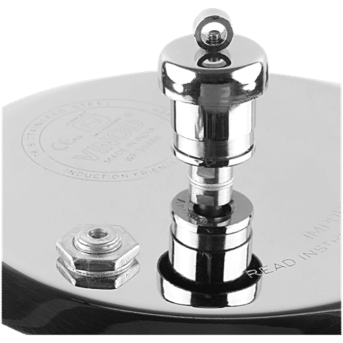 Vinod Stainless Steel Outer Lid Pressure Cooker/Pan - Induction Base, 4.5 L  