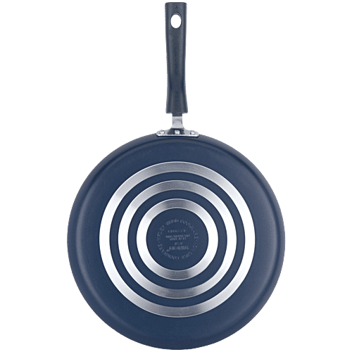 Vinod Vinod Aluminium Non-Stick Omini Tawa - 3 Layer Coating, 30 cm, 3 mm, Bakelite Handle, Zest, 1 pc  
