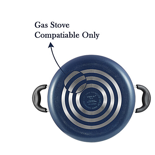 Vinod Zest Aluminium Casserole - 2 Layer, 20 cm, 3 mm, Glass Lid, Bakelite Handle, 3.1 l
