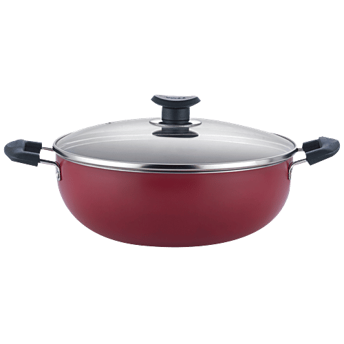 Buy Vinod Zest NonStick Aluminium Kadai Induction Bottom, 24 cm, 3