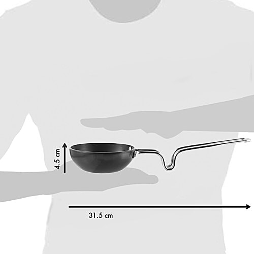 Vinod Aluminium Tadka Pan - 10.8 cm, Backlite Handle, 1 pc  