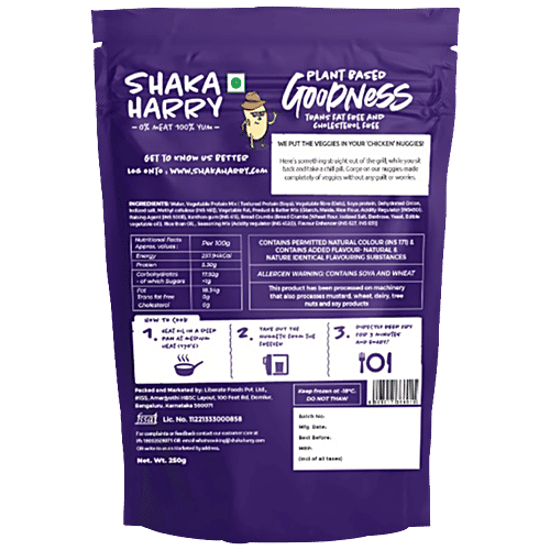Shaka Harry Just Like Chicken Classic Nuggets - Plant Based & Vegan, 250 g  
