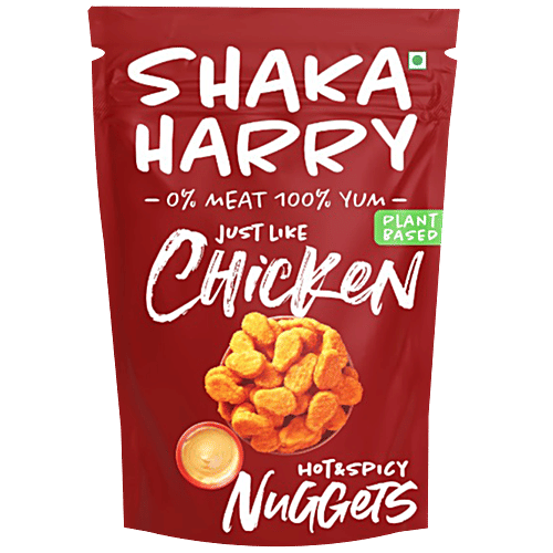 Shaka Harry Just Like Chicken Hot & Spicy Nuggets - Plant Based & Vegan, 250 g  