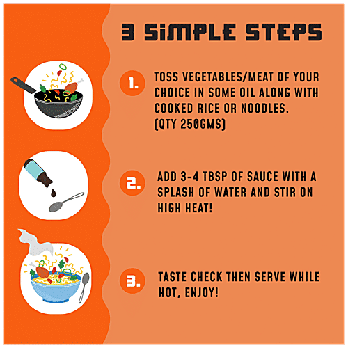 MasterChow Delhi Belly Stir Fry Sauce - Sweet & Spicy, Aromatic, Rich Flavour, 220 g  