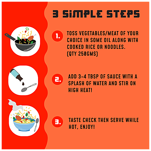 MasterChow Fireball Stir Fry Sauce - Hot & Spicy, All Natural, Rich Flavour, Taste, 220 g  