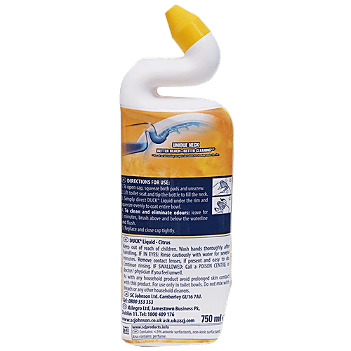 Buy Duck Toilet Cleaner Liquid Citrus, Dissolves Limescale, Removes