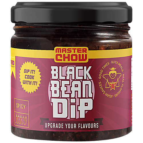 MasterChow Black Bean Dip - Chili Chinese, Ready To Eat, Savoury, Spicy, Flavourful, 200 g  