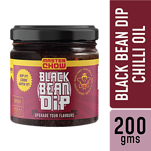 MasterChow Black Bean Dip - Chili Chinese, Ready To Eat, Savoury, Spicy, Flavourful, 200 g  