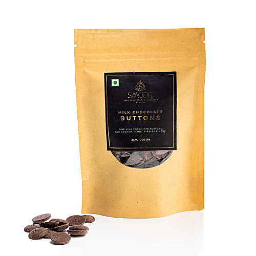 Buy Smoor Milk Chocolate Buttons, Rich In Antioxidants, No Added Sugar Online at Best Price of