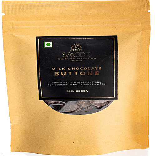Buy Smoor Milk Chocolate Buttons, Rich In Antioxidants, No Added Sugar Online at Best Price of