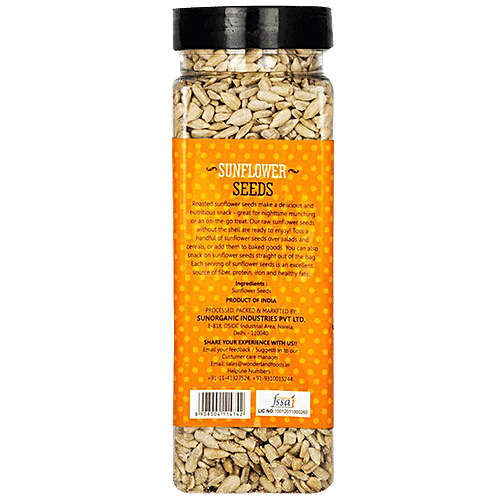 Wonderland Foods Sunflower Seeds - High Protein & Vitamin E, Gluten-Free, Vegan, 200 g  