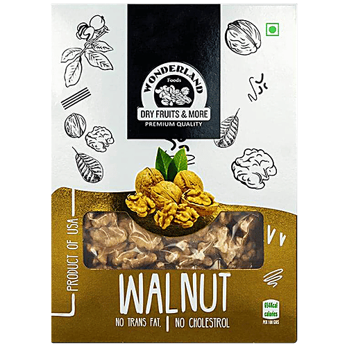 Wonderland Foods Walnut - Nutritious & High In Omega-3, No Cholesterol & Trans Fat, 200 g  