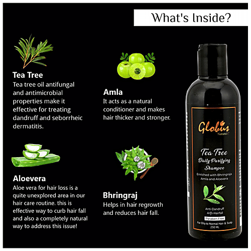 Buy Globus Naturals Tea Tree Daily Purifying Shampoo For Dandruff