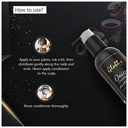 Globus Naturals Hair Fall Rescue Onion Conditioner - Enriched With Amla, Almond & Aloe Vera, Accelerates Growth, 250 ml  