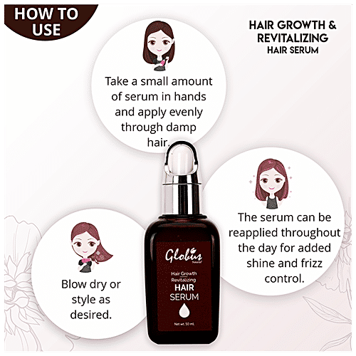 Buy Globus Naturals Hair Growth & Revitalizing Hair Serum Strengthens