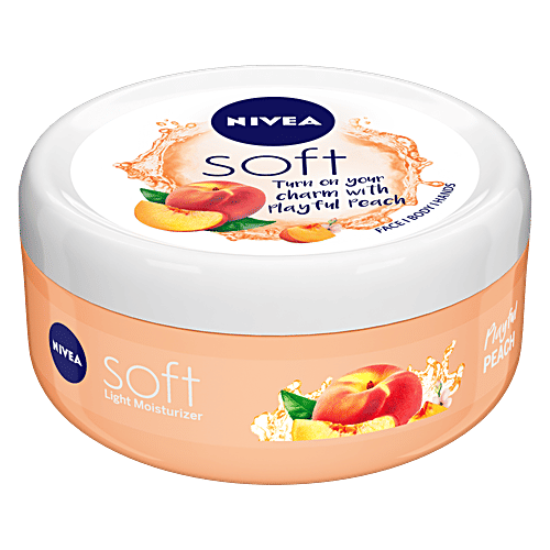 Buy Nivea Light Moisturizer Cream Soft Playful Peach, With Vitamin E