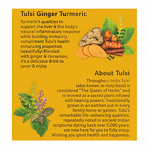 Buy Organic India Tulsi Ginger Turmeric Tea Stress Relieving
