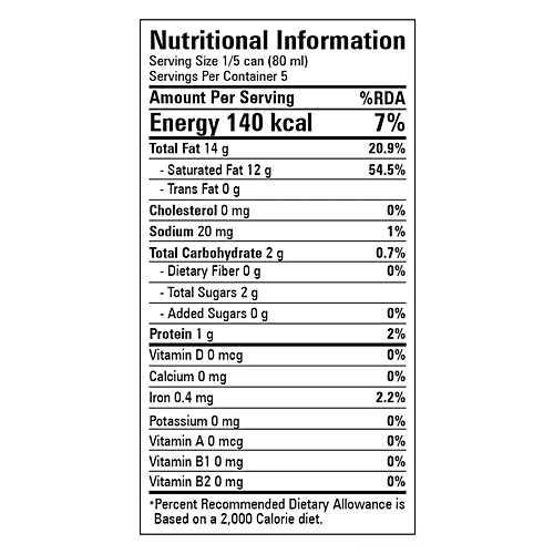 Abbies Coconut Cream - Healthy & Tasty, 400 ml  