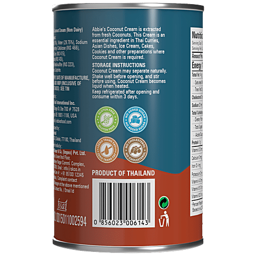 Abbies Coconut Cream - Healthy & Tasty, 400 ml  