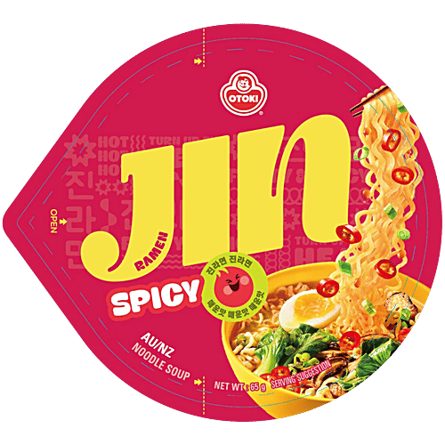 Ottogi Jin Ramen Cup Noodles - Spicy, 65 g  