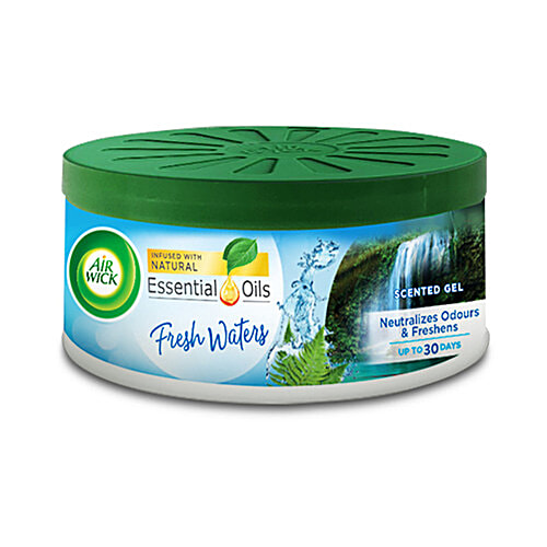 Buy Airwick Air Freshener Scented Gel Can, Fresh Waters, Lasts Up to 30