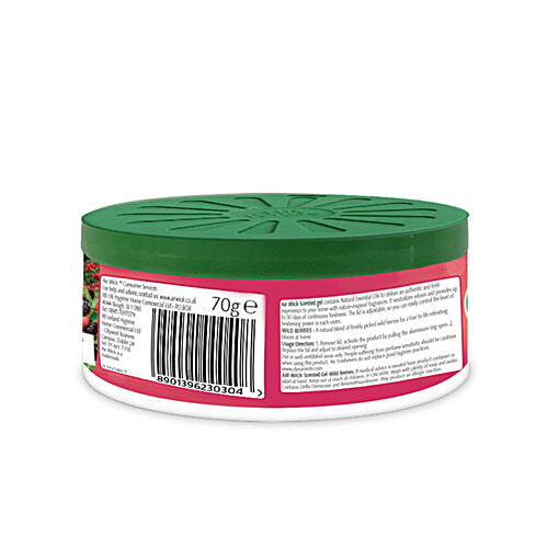 Airwick Air Freshener Scented Gel Can, Wild Berries, Lasts Up to 30 Days, 70 g Can 