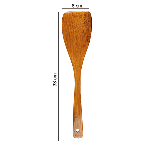 DP Wooden Cooking Spatula - Wood Turner, Spoons, Scraper, 2 pcs  