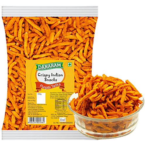 Danaram Crispy Indian Snacks - Punjabi Tadka, 180 g  